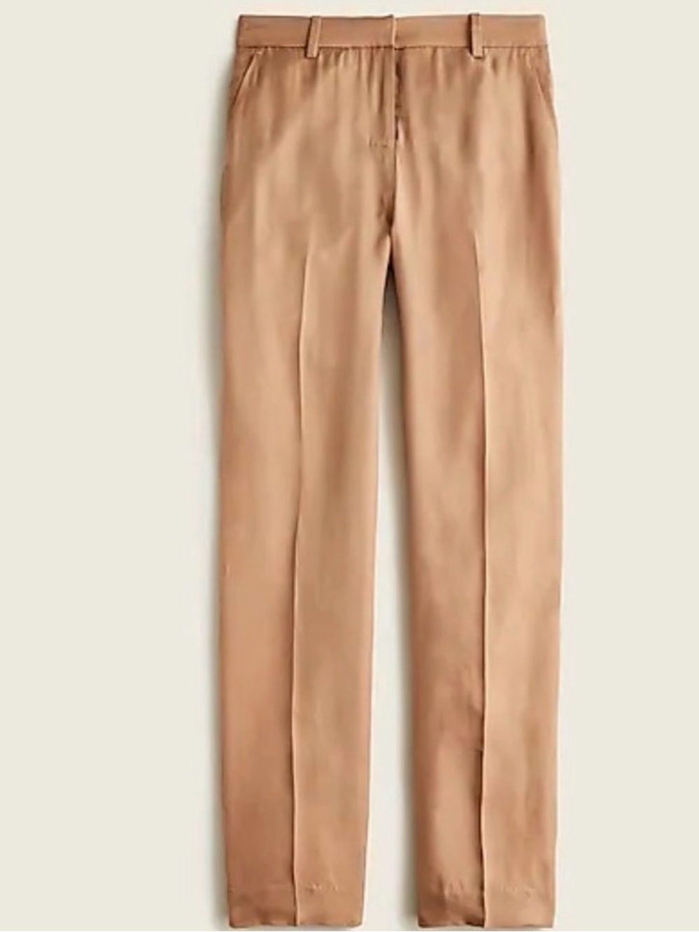 J.Crew Buttery Drapey cupro Ivory Cream Wide Leg Trousers High Rise wide leg - Picture 9 of 15